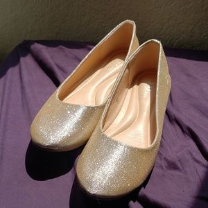 Champagne Glitter Bella Marie Flats